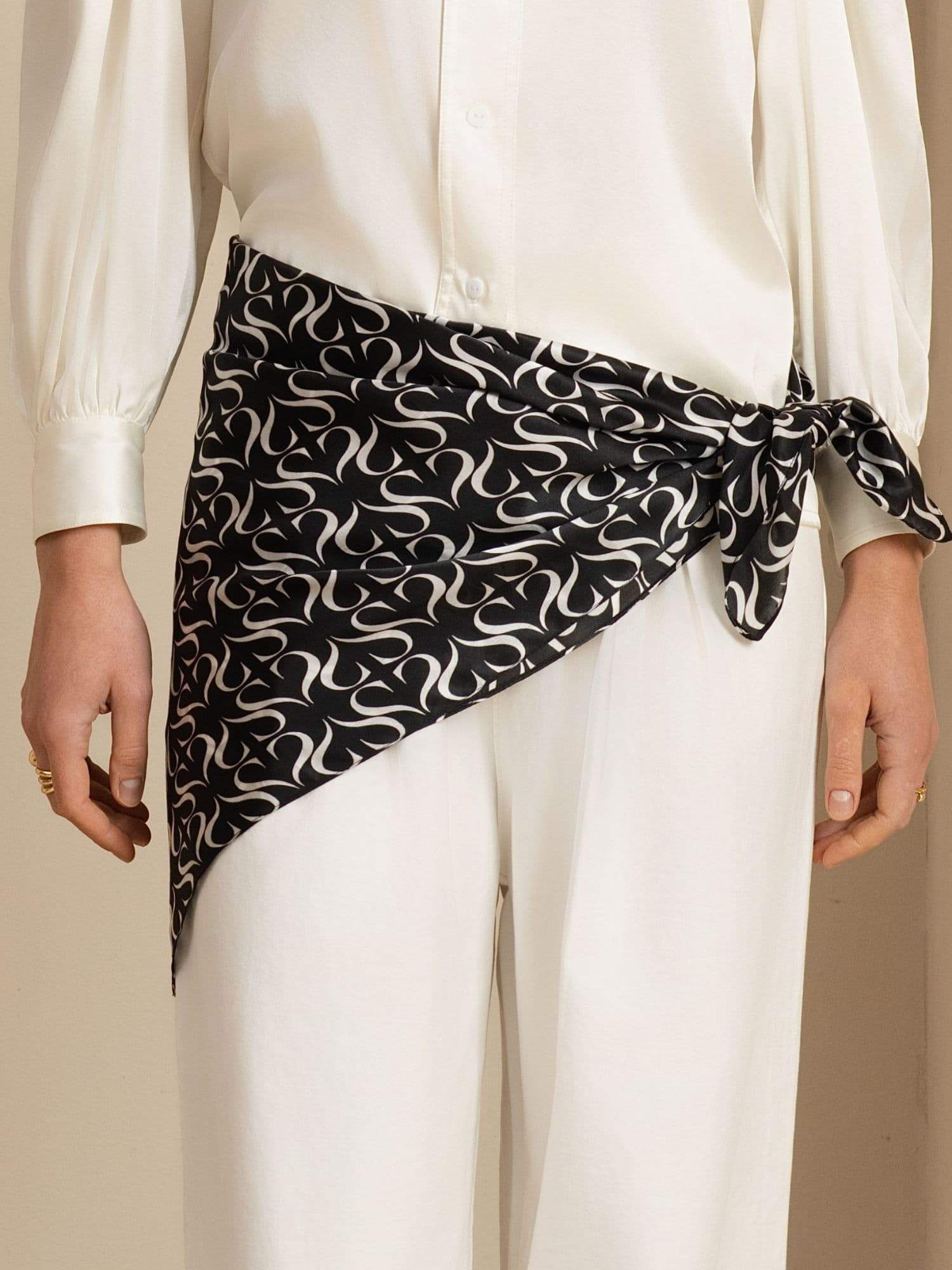 Pure Silk S Square Scarf - Size 90x90cm