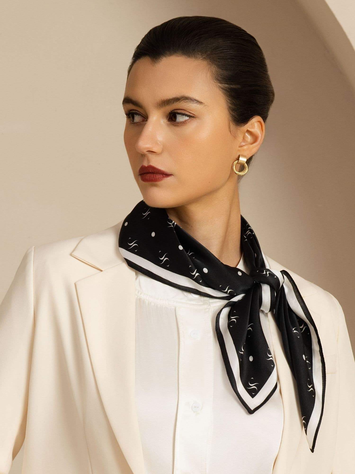 Pure Silk SilkSilky Brand Impression Square Scarf - Size 90x90cm