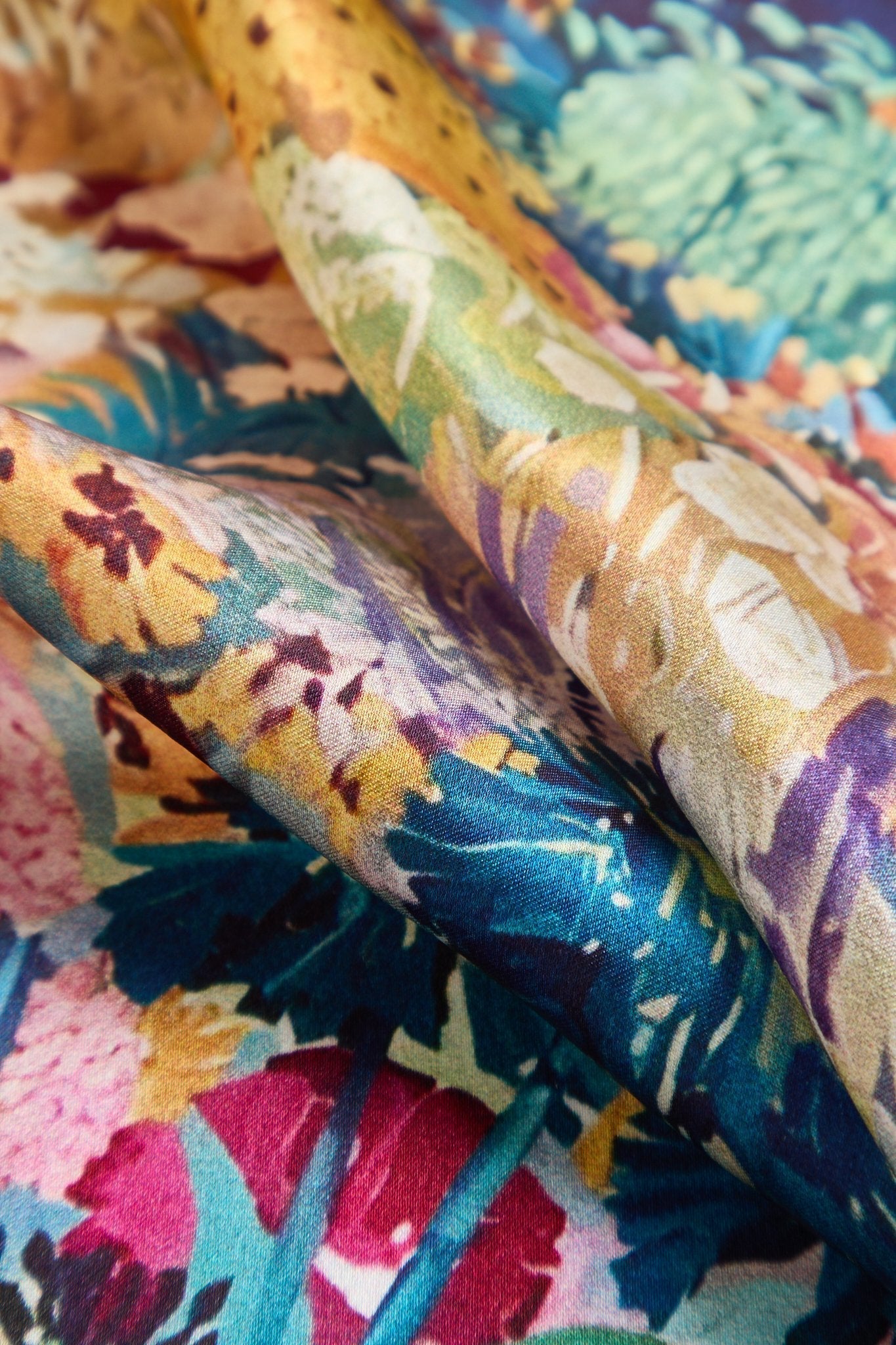 Pure Silk Printed Square Scarf 53*53 cm