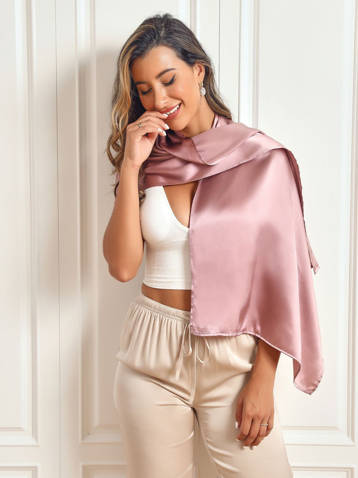 Pure Silk Long Scarf/Shawl 170x53cm/67