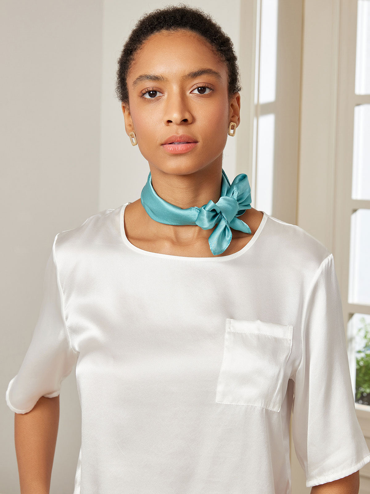 Pure Silk Square Scarf size-53x53cm