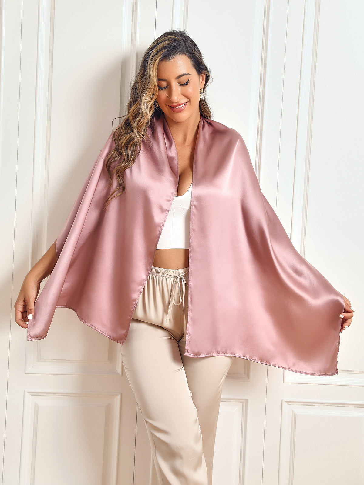 Pure Silk Long Scarf/Shawl 170x53cm/67